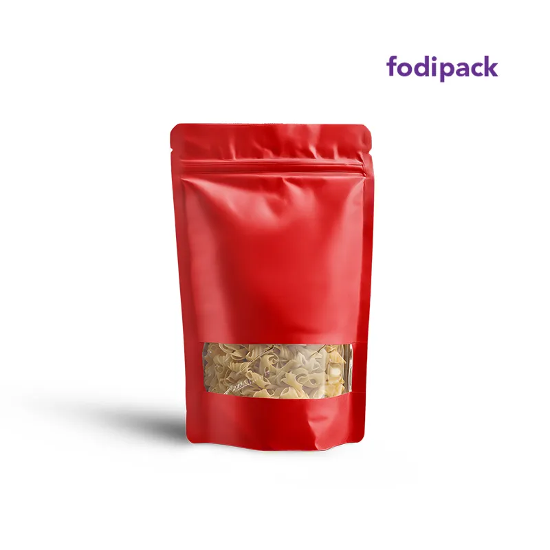 8.5" x 11" Red Standup Window Pouch