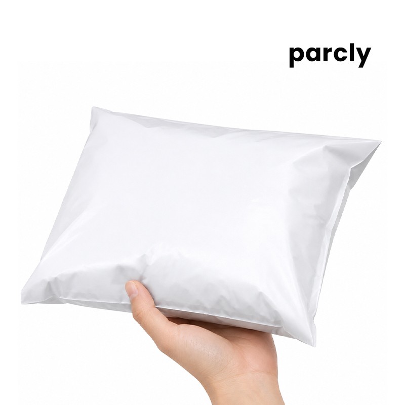 20"x26"+2" White Courier Poly Bag (13 mm)