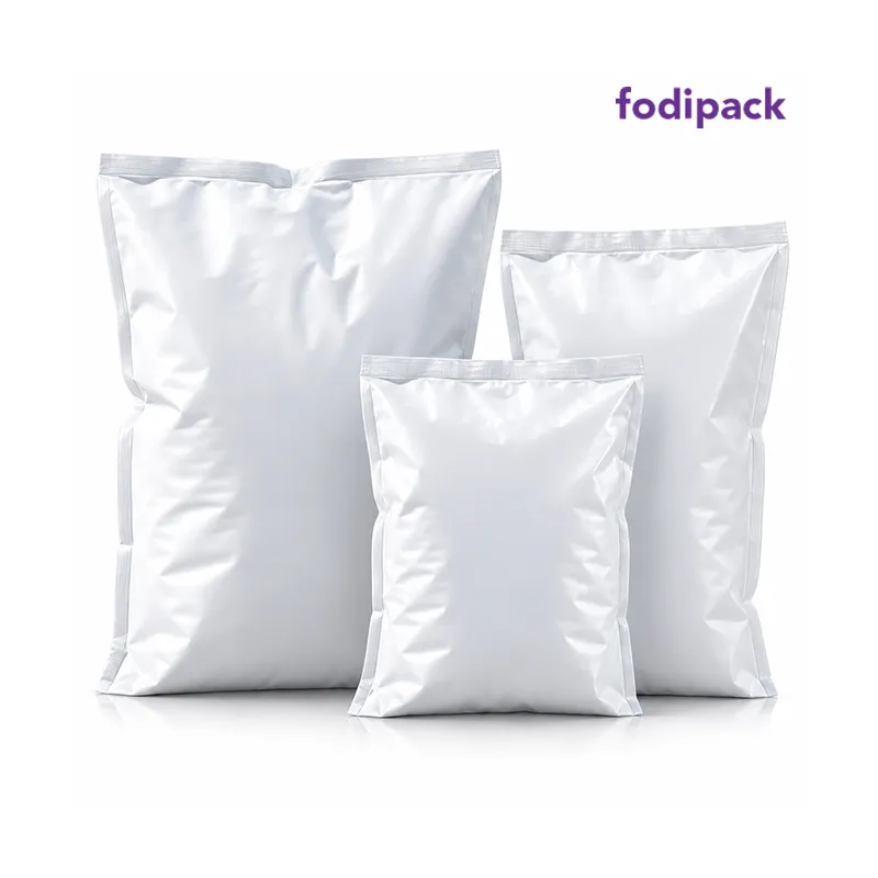 06" x 7.5" Milk Pouch Pack -(Inside Black & Outside White)
