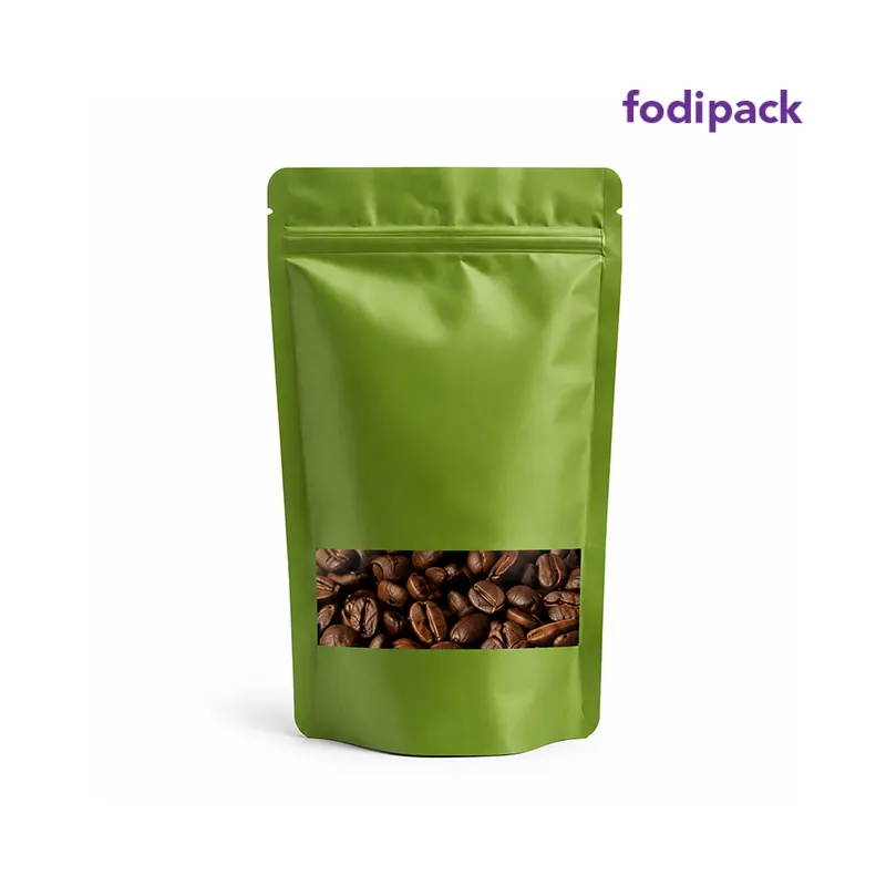 8.5" x 11" Green Standup Window Pouch