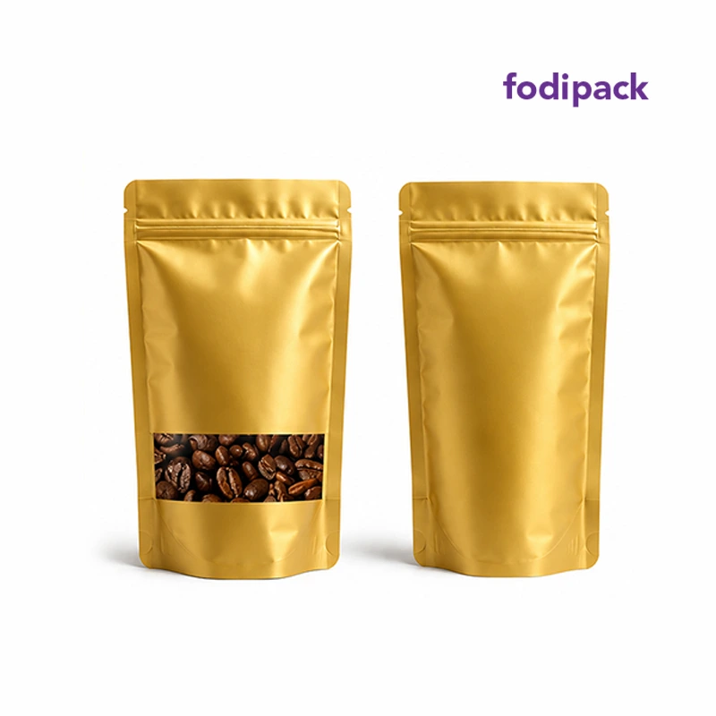 8.5" x 11" Golden Standup Window Pouch