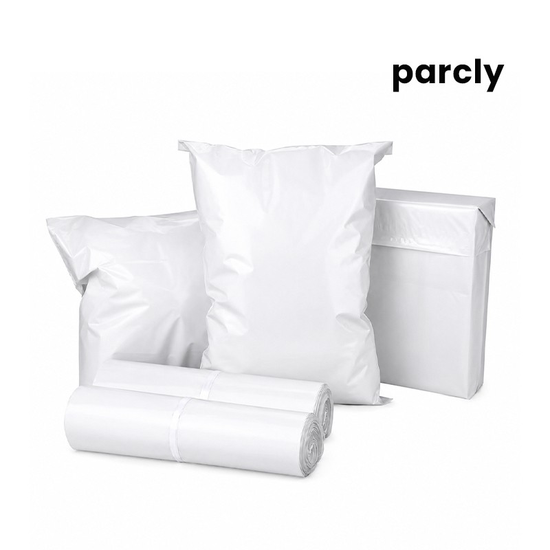 20"x26"+2" White Courier Poly Bag (13 mm)
