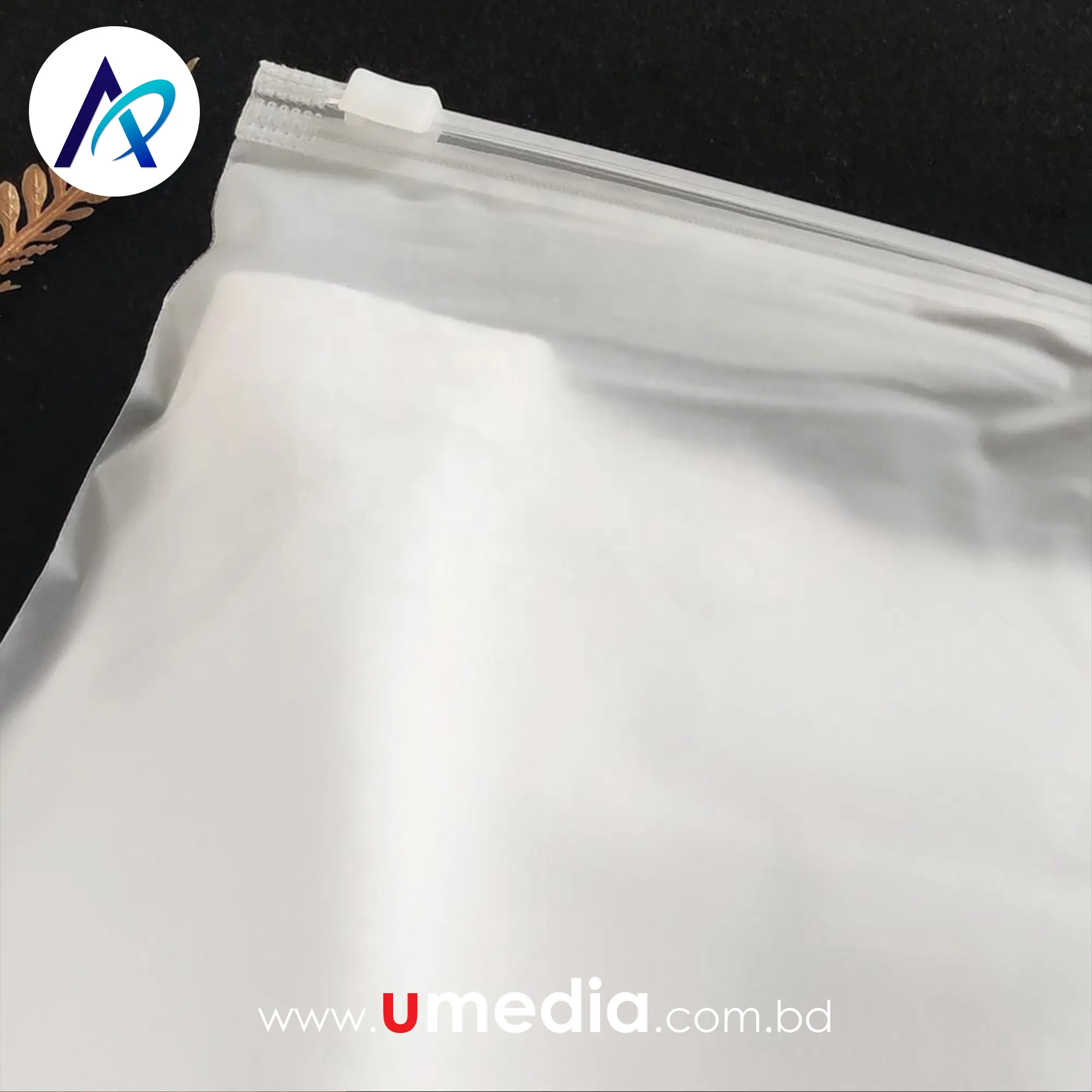 12" x 09" Frosted Runner Bag (70 micron)