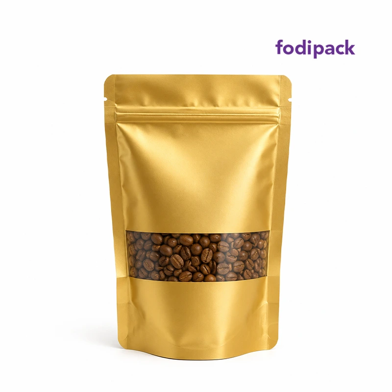 8.5" x 11" Golden Standup Window Pouch