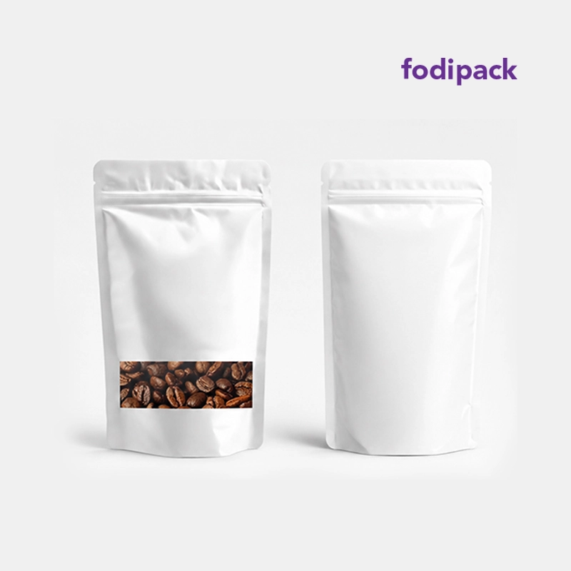 8.5" x 11" White Standup Window Pouch