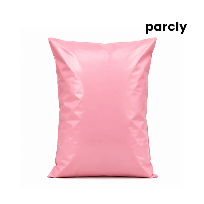 06"x06"+2" Pink Courier Poly Bag (13 mm)