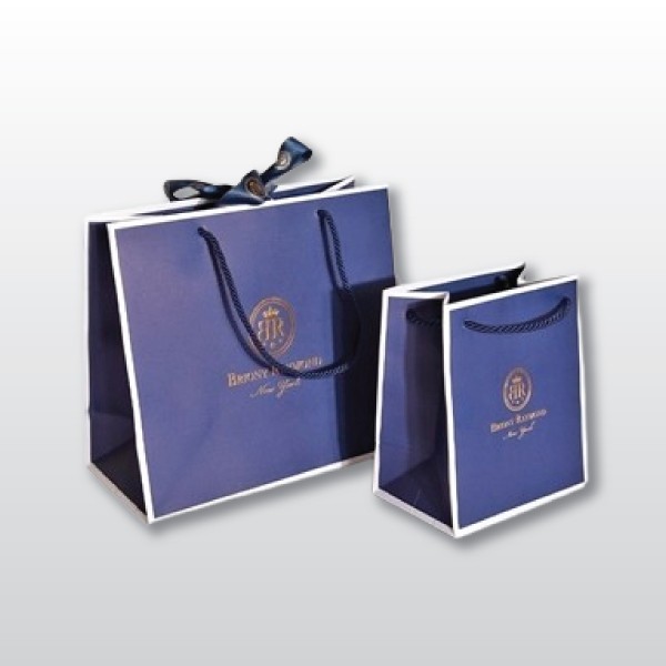 11.5” X 14” X 4” ART PAPER SHOPPING BAG- 150 GSM