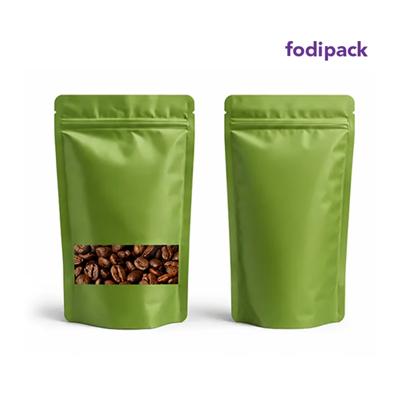 8.5" x 11" Green Standup Window Pouch