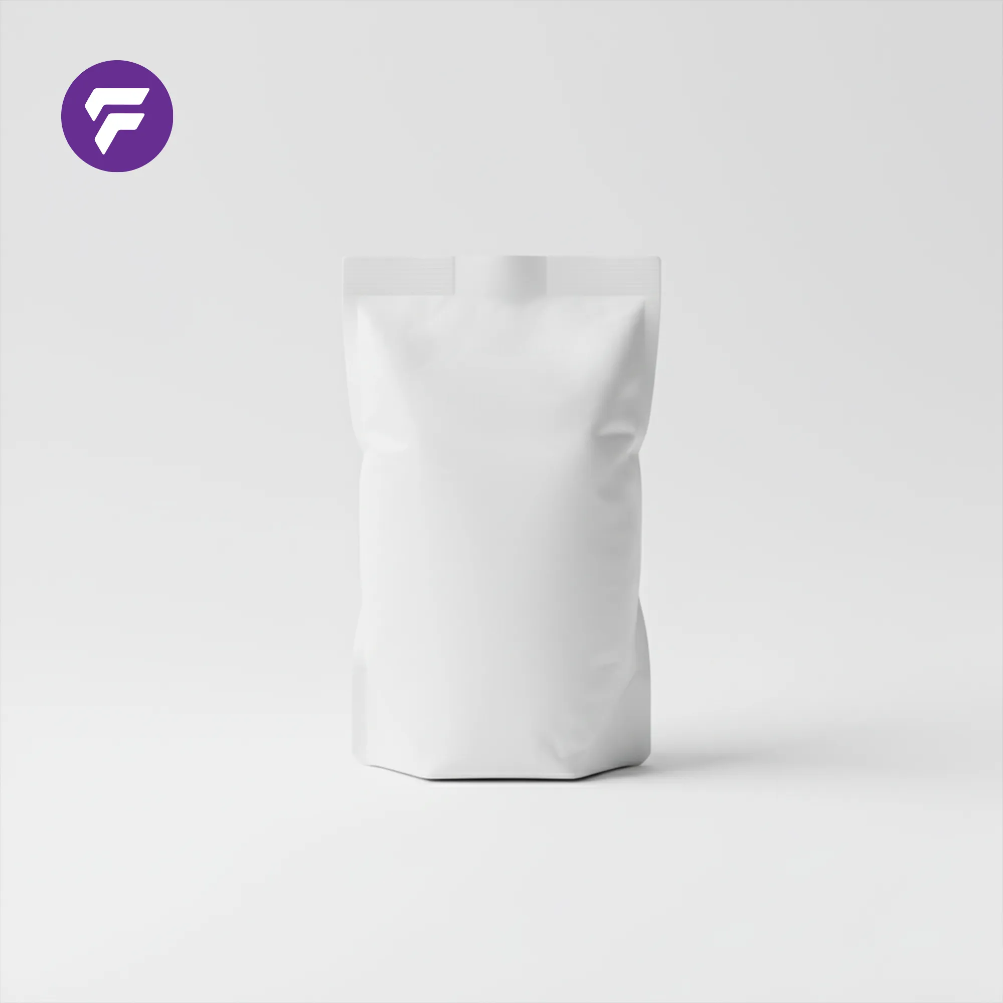 07" x 10" Milk Pouch Pack -(Inside Black & Outside White)