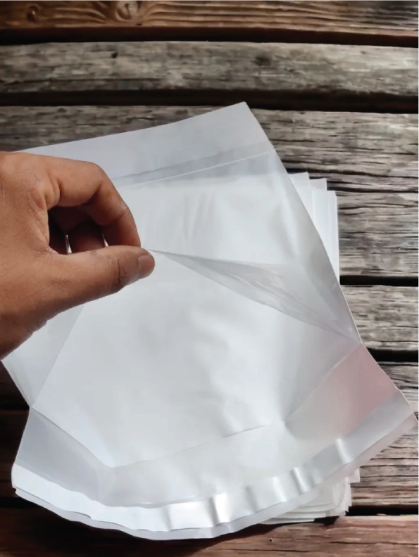 09"x12"+2" White Courier Bag with Invoice Pocket
