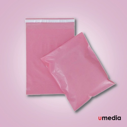 11"x15"+2" Premium Pink Security Courier Bag