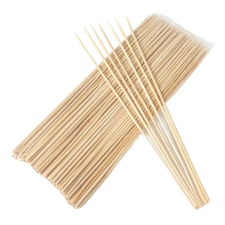 8" Bamboo Skewer Sticks For BBQ, Grill & Kabab (50 Pcs) Pack